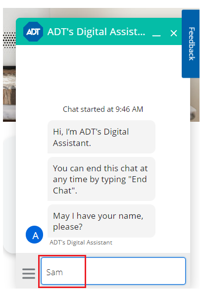 ADT Remote Assistance- Installation Scheduling