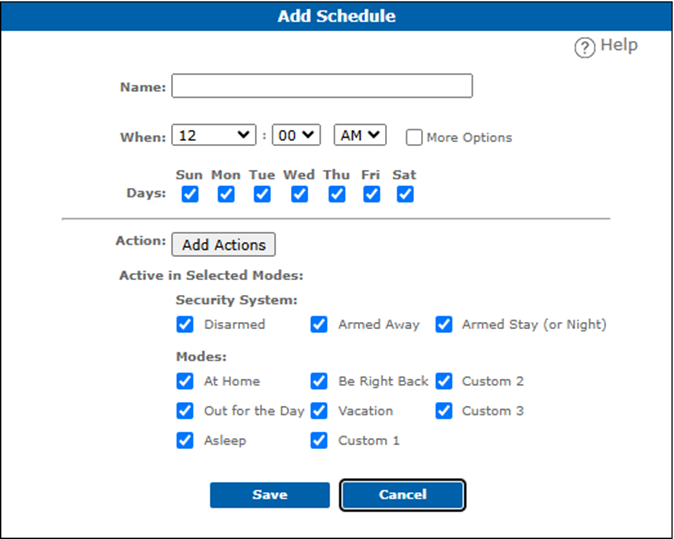 ADT Pulse Schedules and Automations