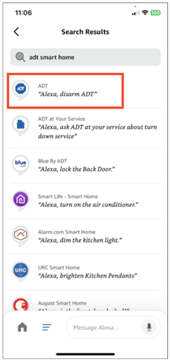 How to Connect ADT Command/Control to Alexa