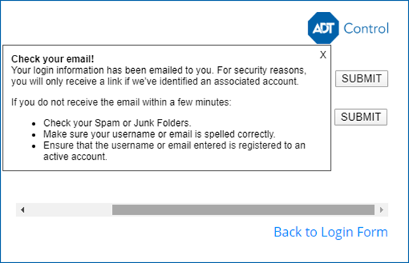 How to reset your ADT Control password