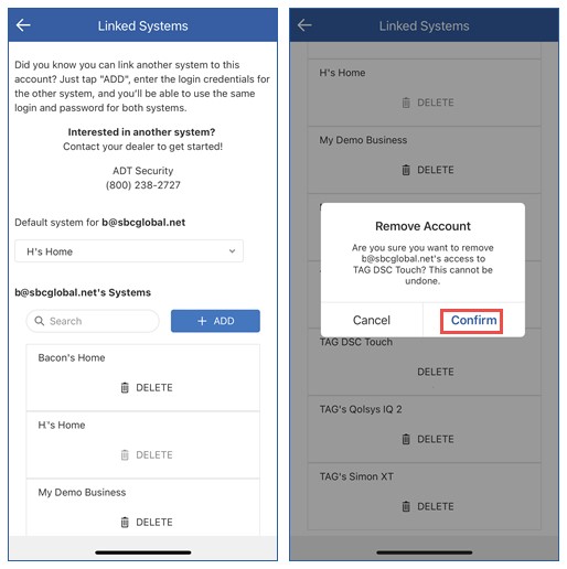 ADT Command- Linking Multiple Command Systems using the ADT Control app