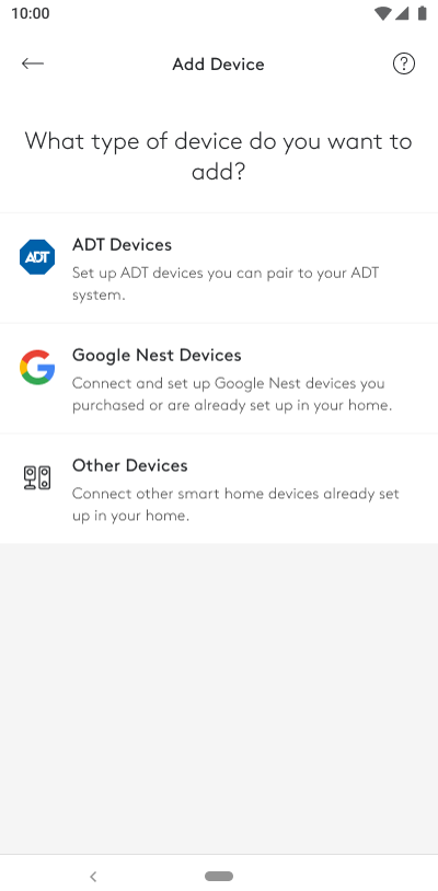 Setting up additional Google Nest devices using the ADT+® App