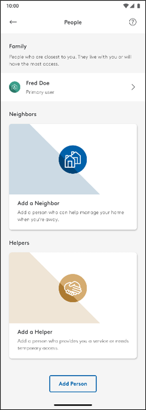 Trusted Neighbor- Adding and Managing Neighbors