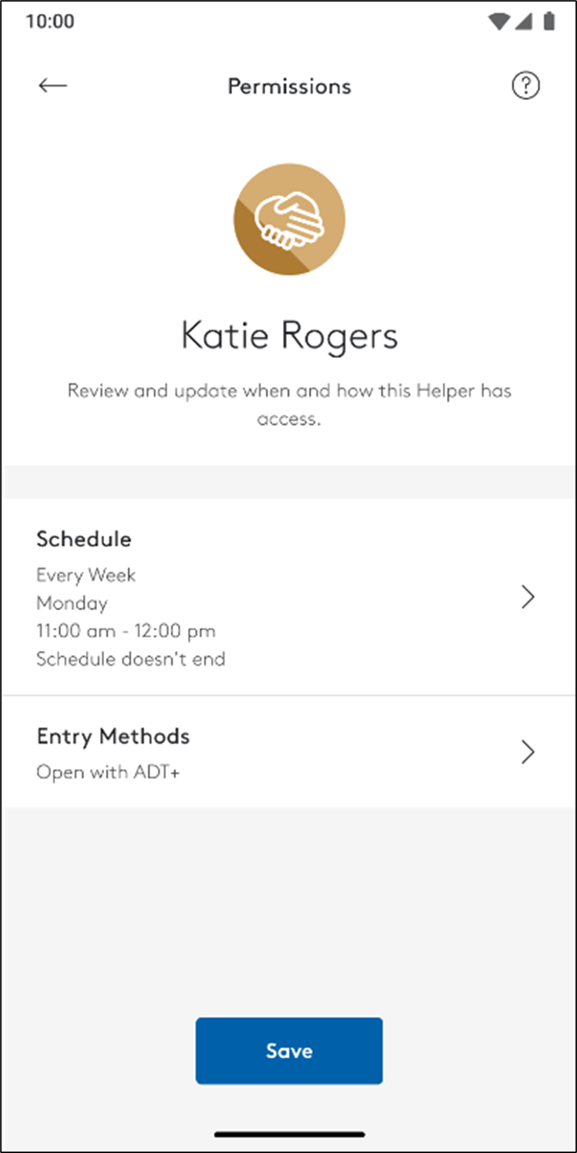 Trusted Neighbor- Adding and Managing Helpers