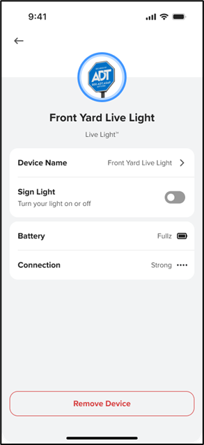 ADT Smart Home Security- ADT Live Light