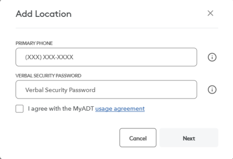 How to add a second location in MyADT