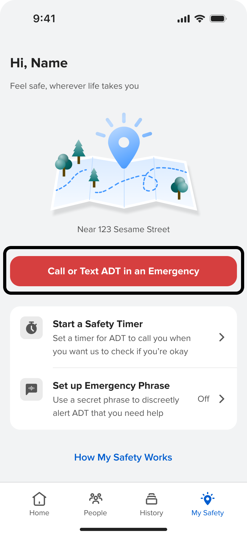 ADT+: MySafety: Protection that moves with you