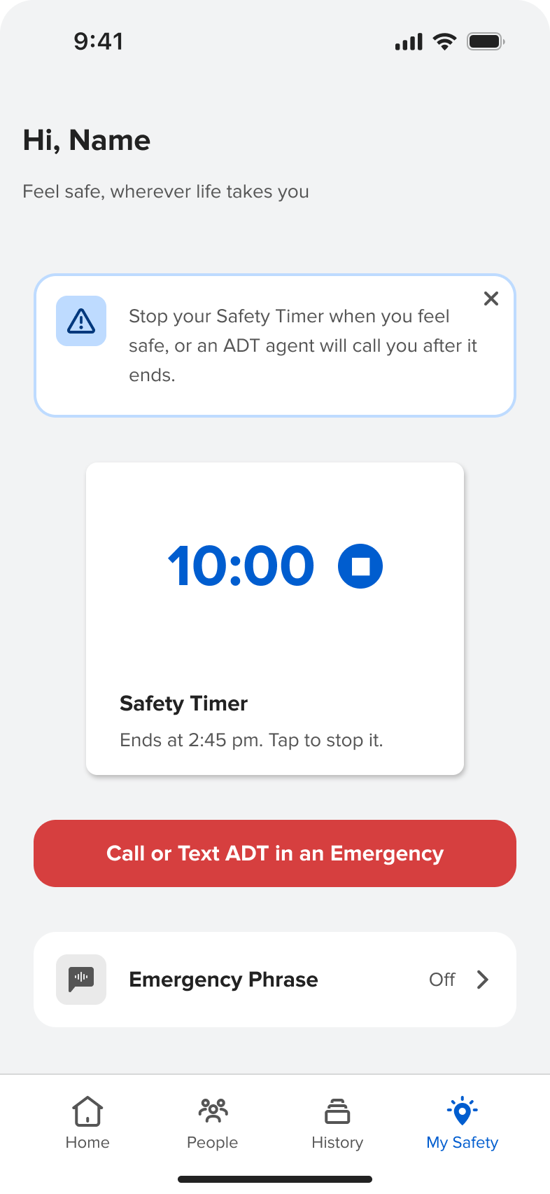 ADT+: MySafety: Protection that moves with you