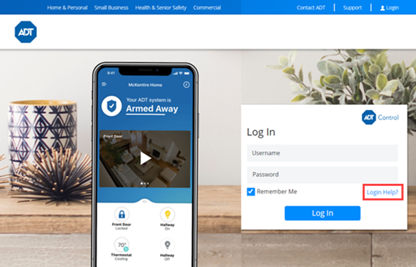 How to reset your ADT Control password